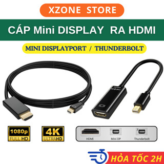 Cáp Chuyển Mini Displayport ra HDMI 4K / FULLHD 1080p mini dp to hdm cho Mac Táo Thunderbolt 2, Pc,laptop có cổng M2