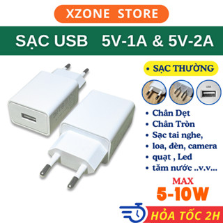 Cóc Sạc 5V 2A Cho Điện Thoại, Loa, đồng hồ, đèn led, củ sạc usb, adapter sạc 2A