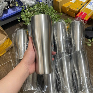 Ly giữ nhiệt nhật bãi, inox 2 lớp, không nắp 400ml