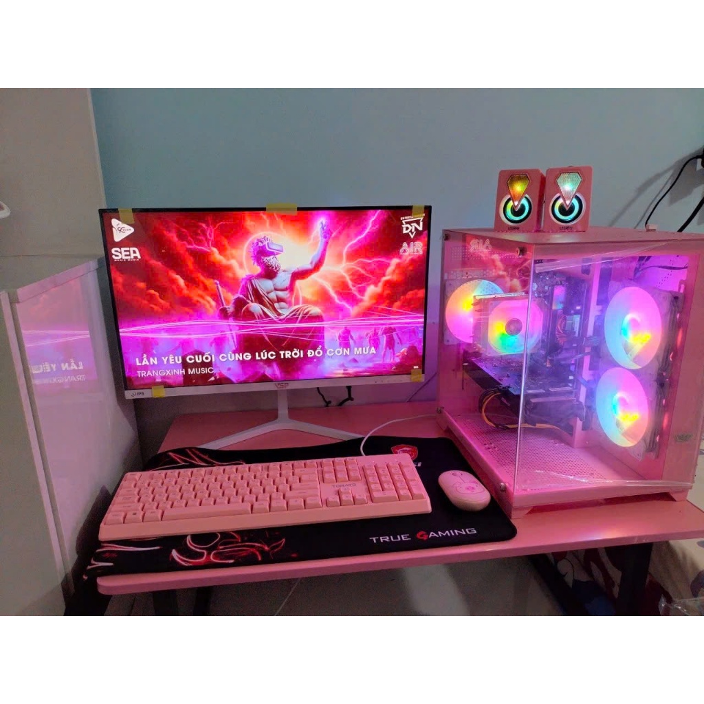 Bộ i3 9100F/Rx570 Kèm Màn 24 Inch New VSP Bh Dài