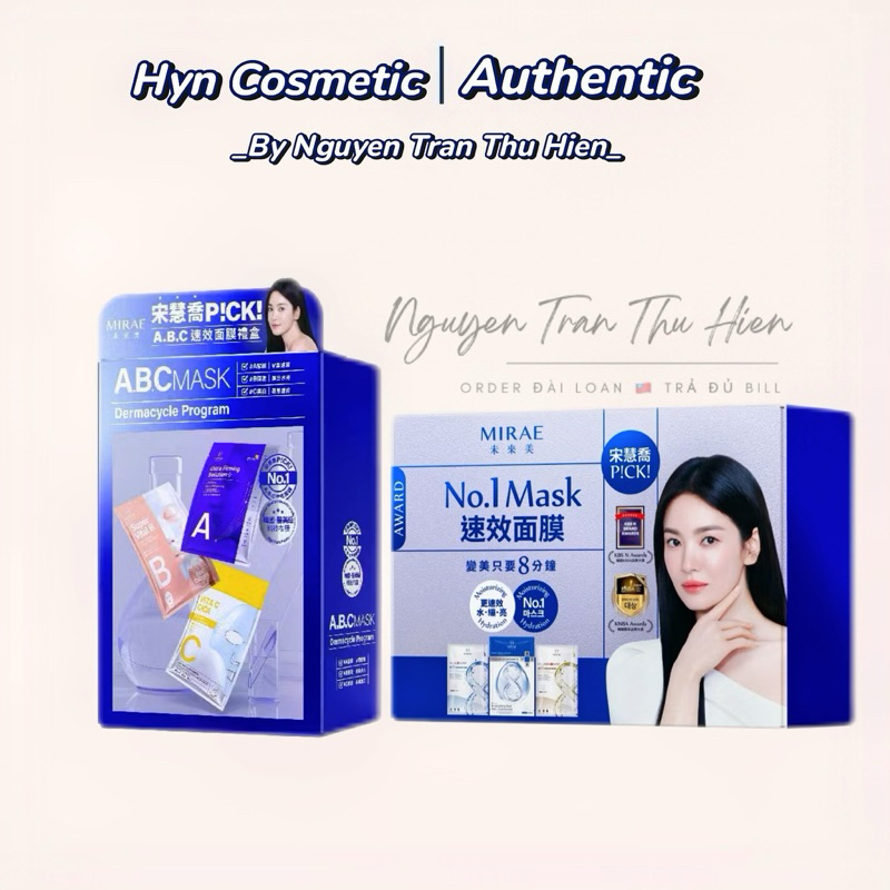 [Đài Loan - lẻ 1 miếng] Mặt nạ 8 phút MIRAE cao cấp chuẩn nội địa Đài Loan