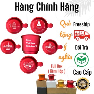 Phin Cà Phê Nhôm Cao Cấp, Phin khắc Logo Danh Lam Thắng Cảnh Việt Nam ( khắc theo yêu cầu liên hệ shop trước khi đặt )