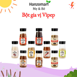 Bột Gia Vị Vipep gia vị nấu ăn hành bột, tỏi bột, ớt, ngũ vị hương, tiêu, quế, sả bột, ngò, nghệ cho bé ăn dặm hanzo2009