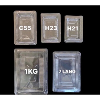 100 hộp nhựa PET H21, H23, H07, Hộp 4lạg ,C55 , H50, Hộp 7lạg, Hộp 1kg - hộp dập ghim dùg 1 lần
