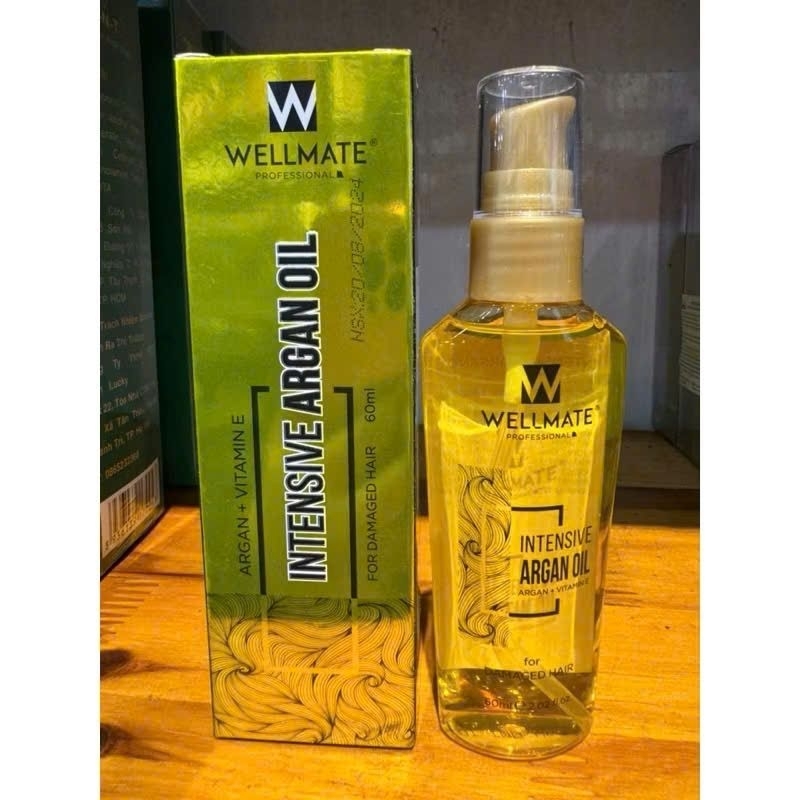 Tinh dầu dưỡng tóc Wellmate Keratin Argan Oil 60ml