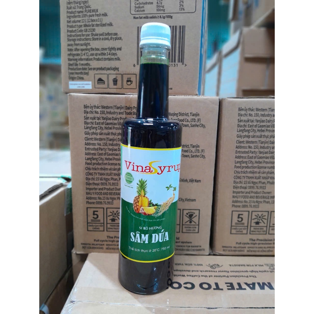 SYRUP SÂM DỨA VINA CHAI 750ML