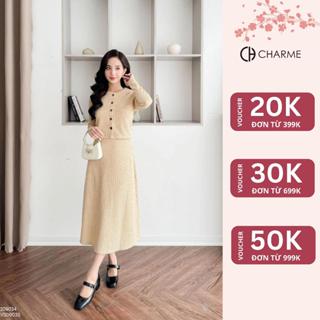 Chân váy len dài (ko kèm áo) thanh lịch thời trang thiết kế Charme 309035