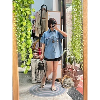 ÁO SƠ MI DENIM CỘC