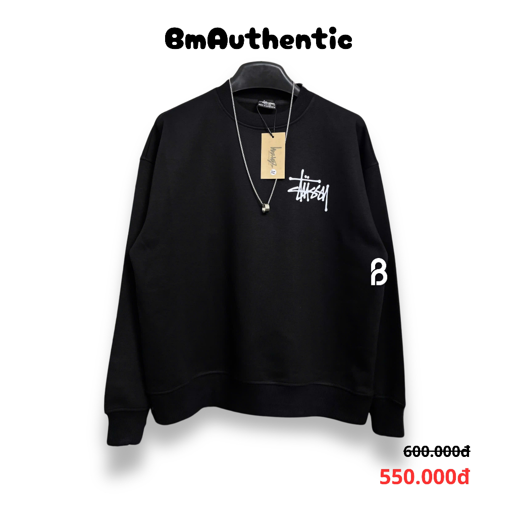 [HIGH QUALITY] Áo Sweater Stussy Logo Classic - BM Authentic