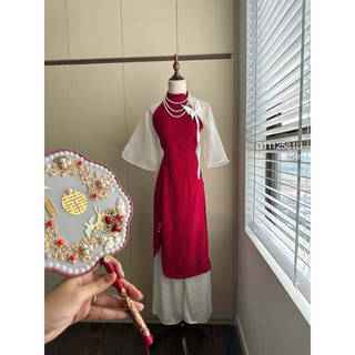 Set bộ áo dài tay lỡ phối màu kèm quần ống suông VIENS STORE
