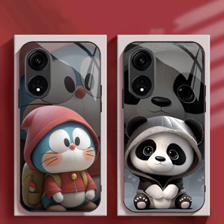 Ốp Lưng OPPO A18, A38, A58, A78, A98 5G Mặt kính hình thỏ ngộ nghĩnh, thiết kế độc quyền