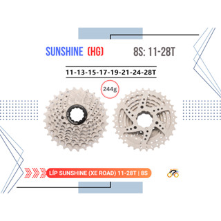 LÍP XE ĐẠP ROAD - 11/28T - SUNSHINE - KIỂU THẢ (8 TỐC ĐỘ)