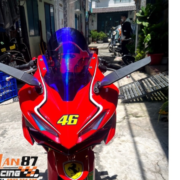 Cánh Gió Chiếu Hậu Bản To - Nhôm CNC - siêu đẹp CBR150 GSX150 R15