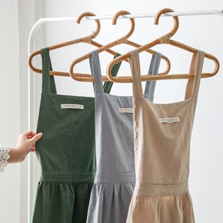 tạp dề vải vintage tạp dề nhà bếp cho nữ kiểu váy xinh kiểu dáng tạp dề hàn quốc GIBA