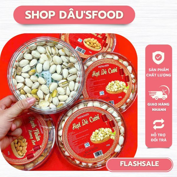 Hộp 500g HẠT DẺ CƯỜI ( hộp tròn)