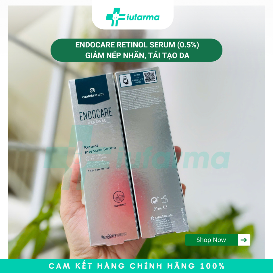 [Hỏa tốc] Tinh chất ENDOCARE RENEWAL Retinol Intensive Serum (0.5% Pure Retinol) giảm nhăn, tái tạo 