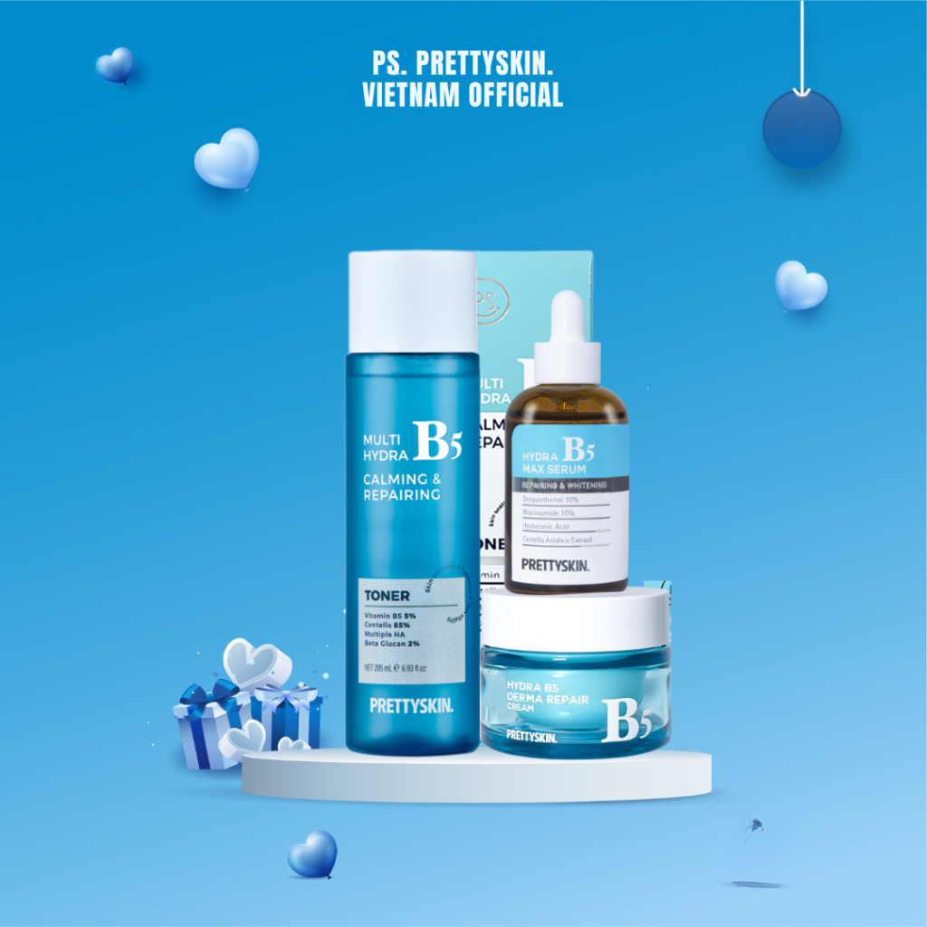 Combo 3 Sản phẩm Toner B5 Serum B5 thường Kem B5
