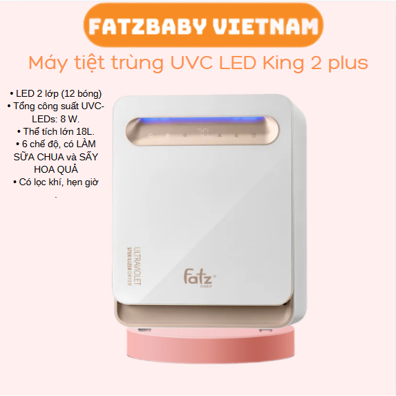 Máy tiệt trùng sấy khô UVC – LED Fatzbaby 19Lít KING 2-KING 2 PLUS – FB4733BT
