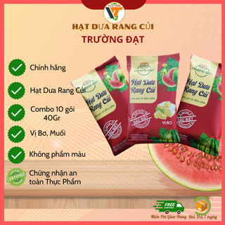  Hạt Dưa Rang Củi Trường Đạt Bì New Đỏ combo  10 bịch 40gr  