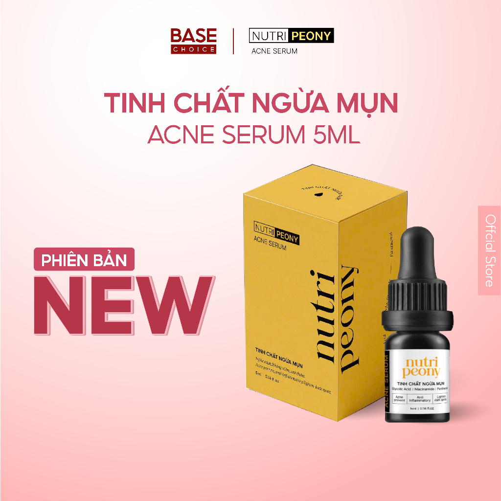 Tinh chất serum ngừa mụn giảm viêm mờ thâm Nutri Peony 5ml Việt Nam