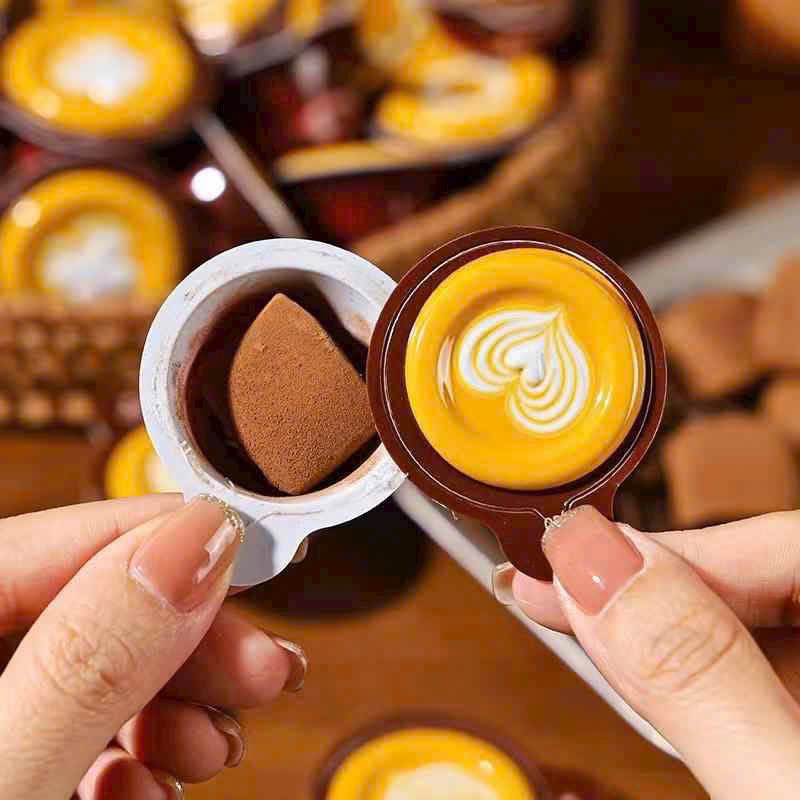 Kẹo Cafe Capuchino 3D, Kẹo Cafe Sữa, Ăn Vặt Nội Địa Trung