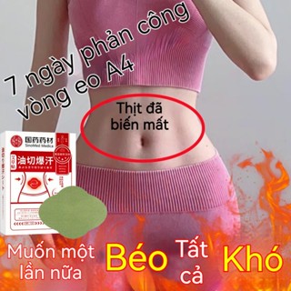Miếng Dán Giảm Cân Miếng dán tan mỡ bụng detox Giảm Mỡ Bụng Cánh Tay Bắp Chân Cấp Tốc an toàn Đốt Cháy Mỡ Thừa 12 miếng