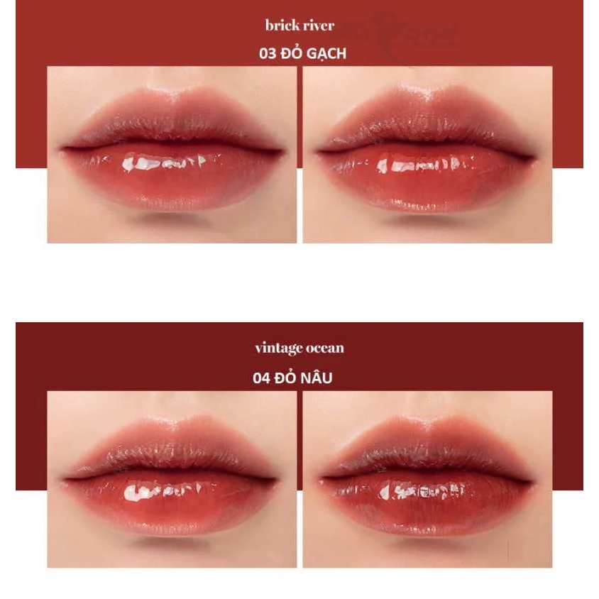[NEW 14-17] Son Tint bóng siêu lì, căng mọng môi Hàn Quốc Romand Glasting Water Tint 4g (04 Đỏ Nâu, 03 Cam Gạch) | BigBuy360 - bigbuy360.vn