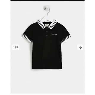 [AUTH] Áo polo trắng/đen cho bé River Island (UK chính hãng)