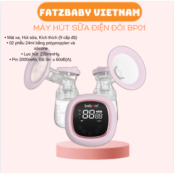 MÁY HÚT SỮA ĐIỆN ĐÔI Beborn – BP01-BP01#