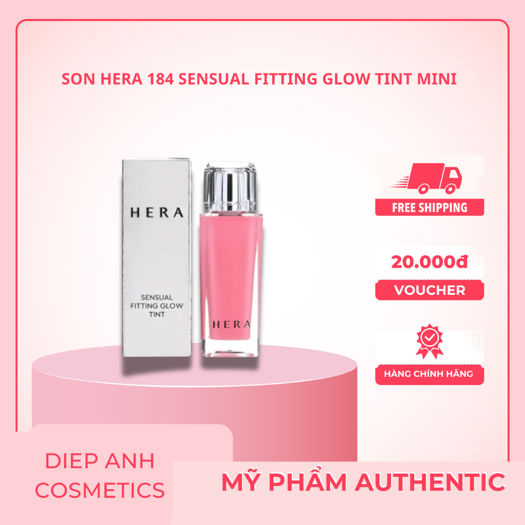 Son HERA 184 Sensual Fitting Glow Tint Mini FullBox| Son Dưỡng Bóng Hera