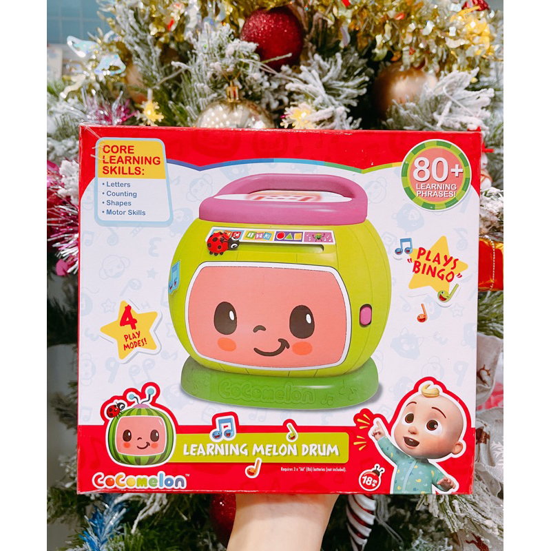 Trống học tập Cocomelon Learning Melon Drum -BAABEELAND
