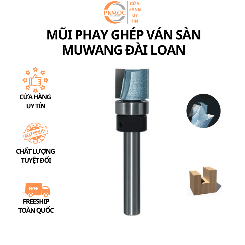 🛑 MŨI PHAY GỖ 2 CÁNH CỐT 6.35 - 10MM