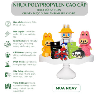Bộ Mô Hình Lắp Ráp Lego mini 3D Hoạt Hình Đáng Yêu Đồ Chơi Xếp Hình Cho Bé