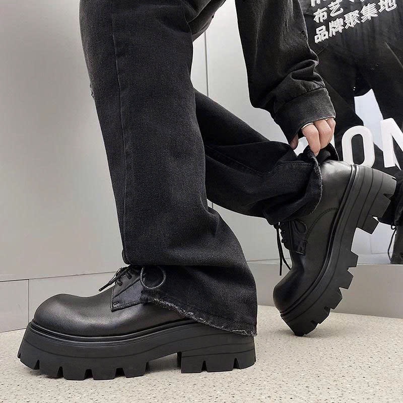 Giày chunky derby đế cao 7cm thời trang INICHI G1318 đế cao phiên bản cao cấp | BigBuy360 - bigbuy360.vn