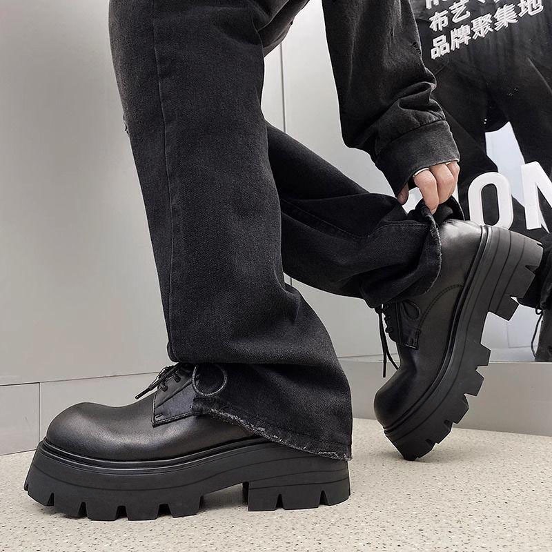 Giày chunky derby đế cao 7cm thời trang INICHI G1318 đế cao phiên bản cao cấp | BigBuy360 - bigbuy360.vn