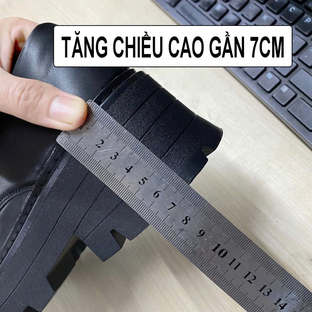Giày chunky derby đế cao 7cm thời trang INICHI G1318 đế cao phiên bản cao cấp | BigBuy360 - bigbuy360.vn