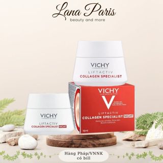 Hàng vnnk tách sét mặt nạ ngủ Vichy Spa 15ml hoặc kem dưỡng collagen Vichy 15ml