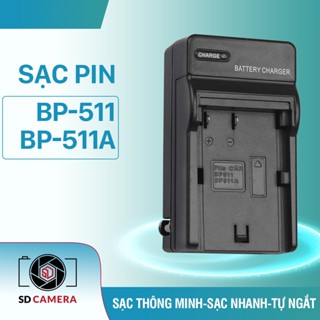 Sạc Pin BP-511 BP-511A cho Canon 50D, 40D, 30D, 20D, 5D Sạc nhanh 511A có LED báo đầy