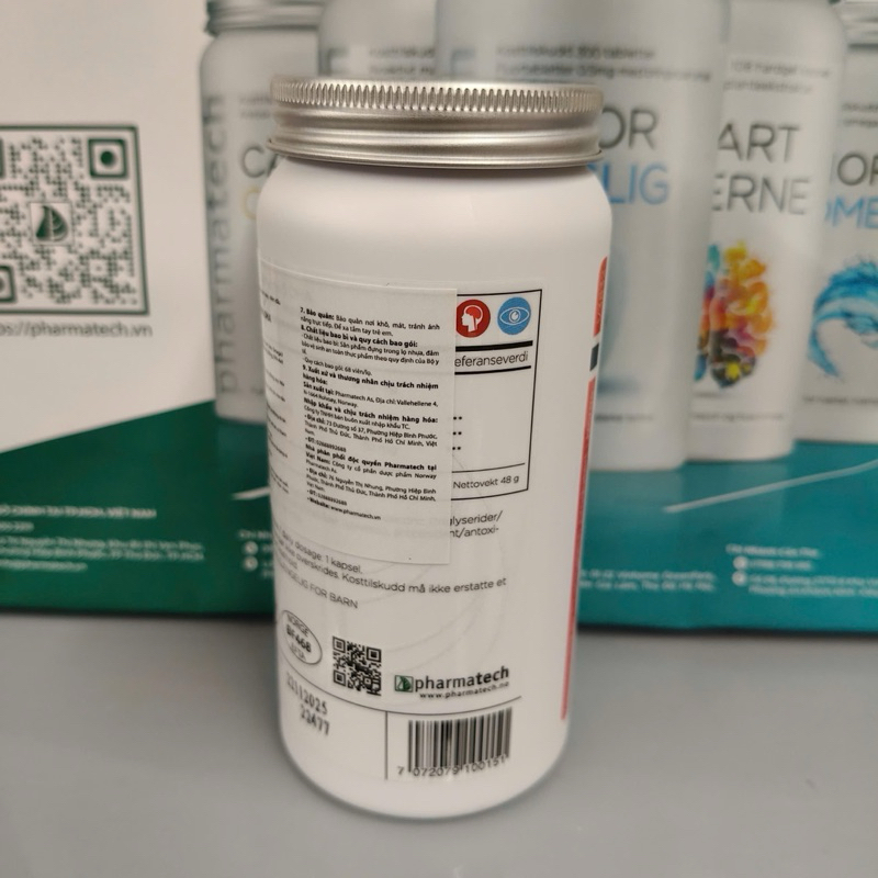 Thực phẩm bảo vệ sức khỏe PT OMEGA3 70% DHA Pharmatech Lọ 68 viên
