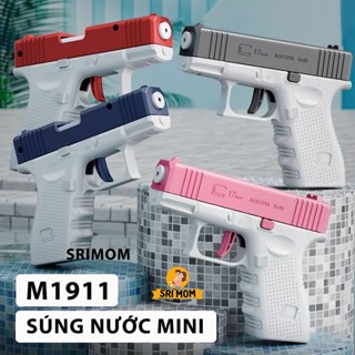 Đồ súng phun nước mini M1911 đồ chơi mùa hè dành cho bé giải trí vận động ngoài trời