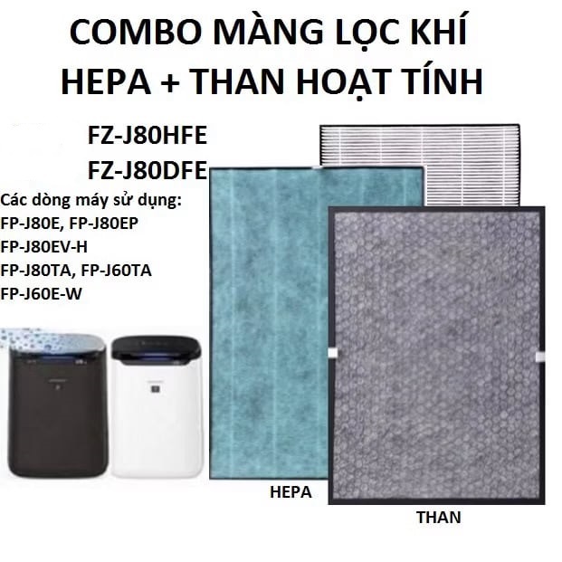 Combo màng lọc  FP-J60E-W và FP-J80EV-H (NEW FILTER)