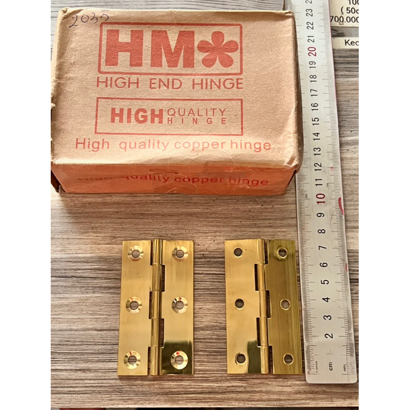 Bản Lề Lá Đồng Thau 100% Chính Hãng ( HUMER ) 8cm / Cặp