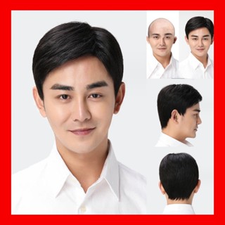[TẶNG LƯỚI] Tóc giả nam nguyên đầu che hói cho người trung niên lớn tuổi - TG64