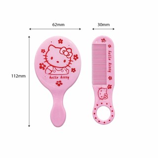  Bộ gương cầm tay bỏ túi cho bé màu hồng nhỏ gọn mèo hồng kèm lược mini 