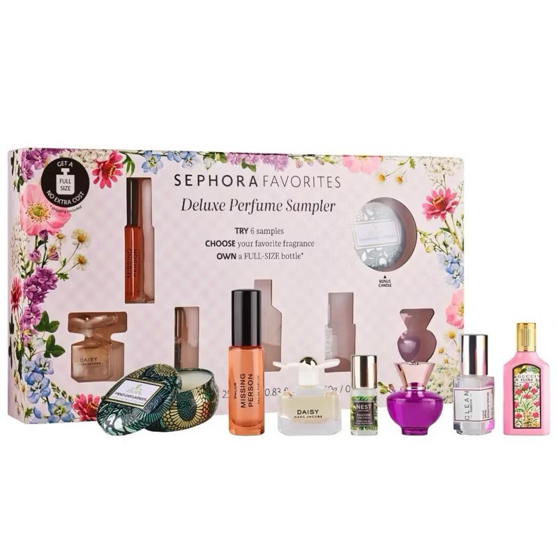 Set 6 nước hoa mini chính hãng Sephora Favorites Deluxe Parfume Sampler 7 chai