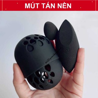 Mút trang điểm tán nền DREAM DREAMER UMI (2cục + hộp) đánh nền mini tròn mềm có hộp đựng