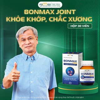 Hộp 30 viên uống hỗ trợ xương khớp Bonmax Joint - Giúp giảm đau, viêm khớp, thoái hoá khớp