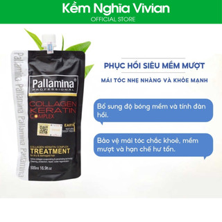 Kem hấp dầu phủ lụa Collagen Pallamina 500ml (MP4279)