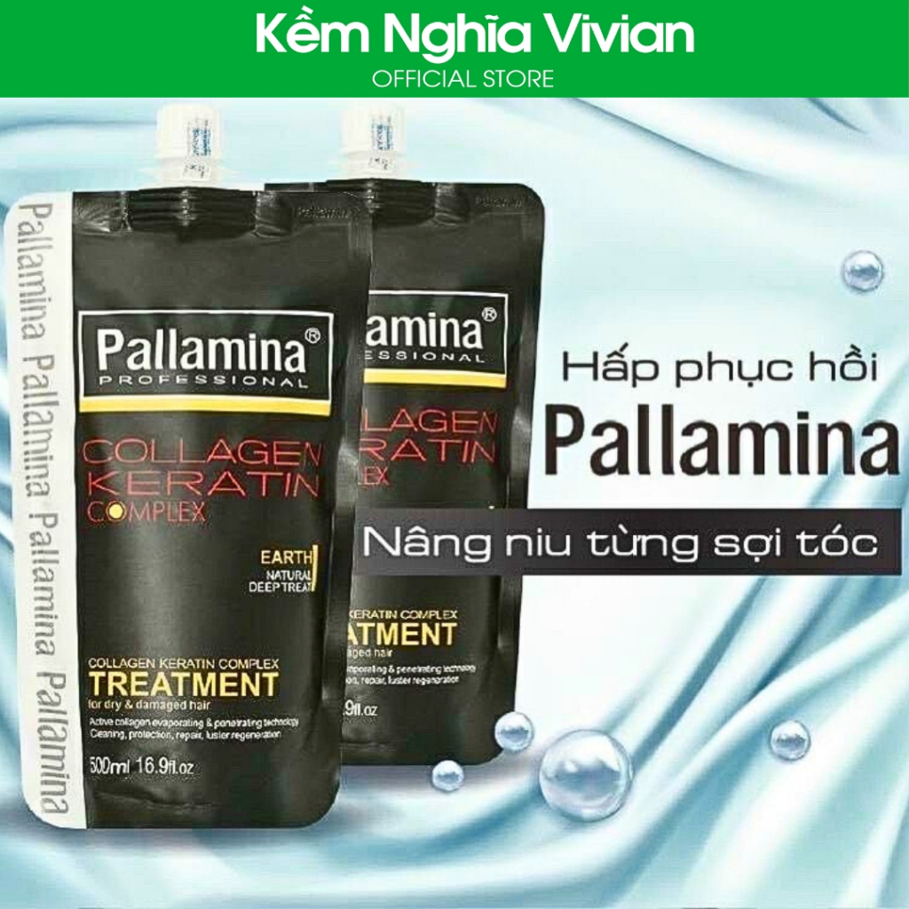 Kem hấp dầu phủ lụa Collagen Pallamina 500ml (MP4279)