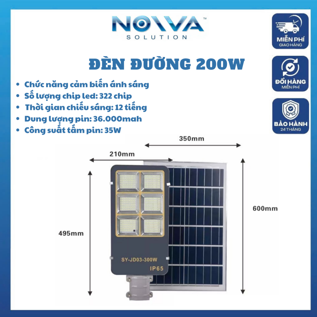 Đèn pha năng lượng mặt trời chính hãng HL SOLAR
